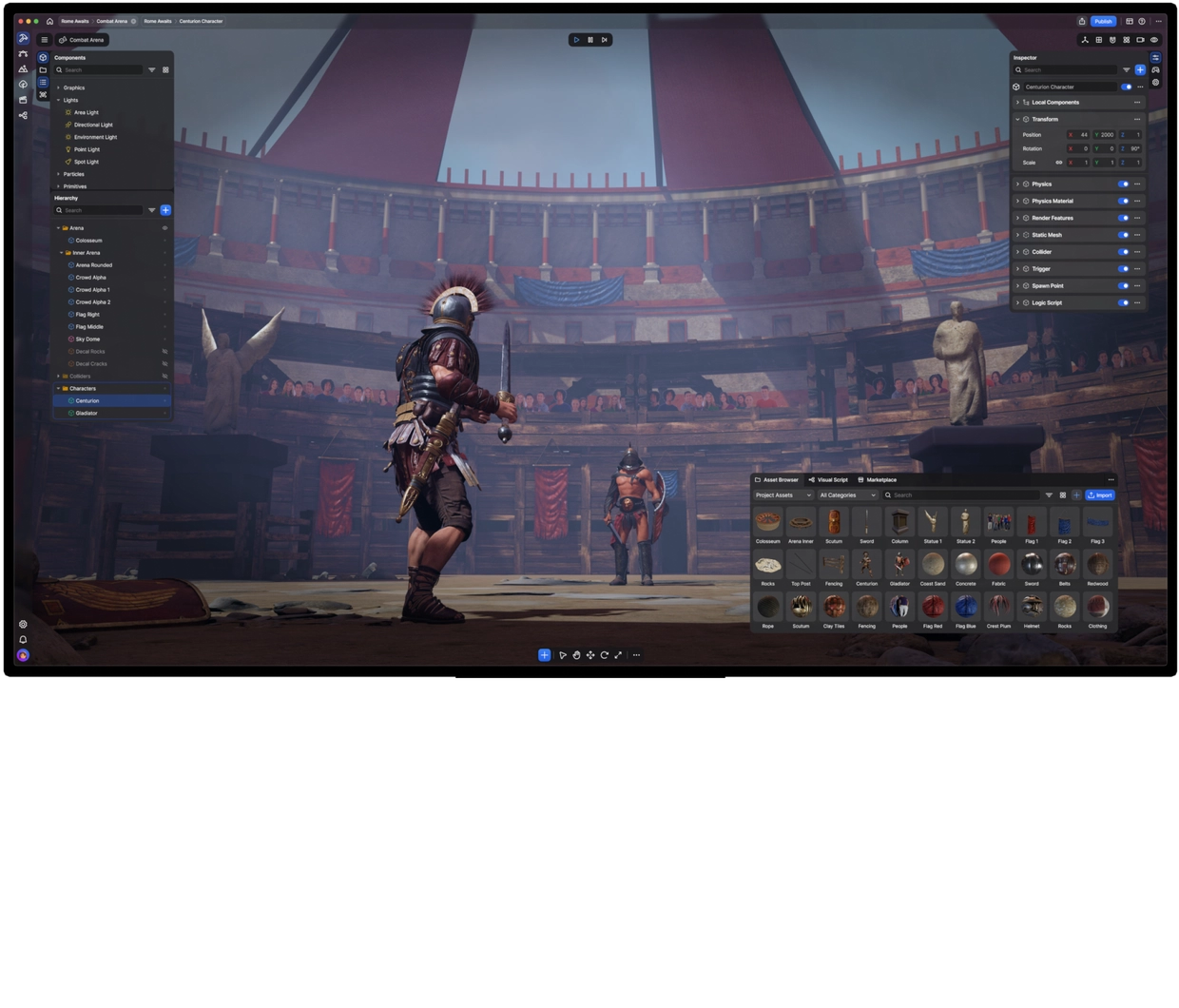 Sceneri Pro interface